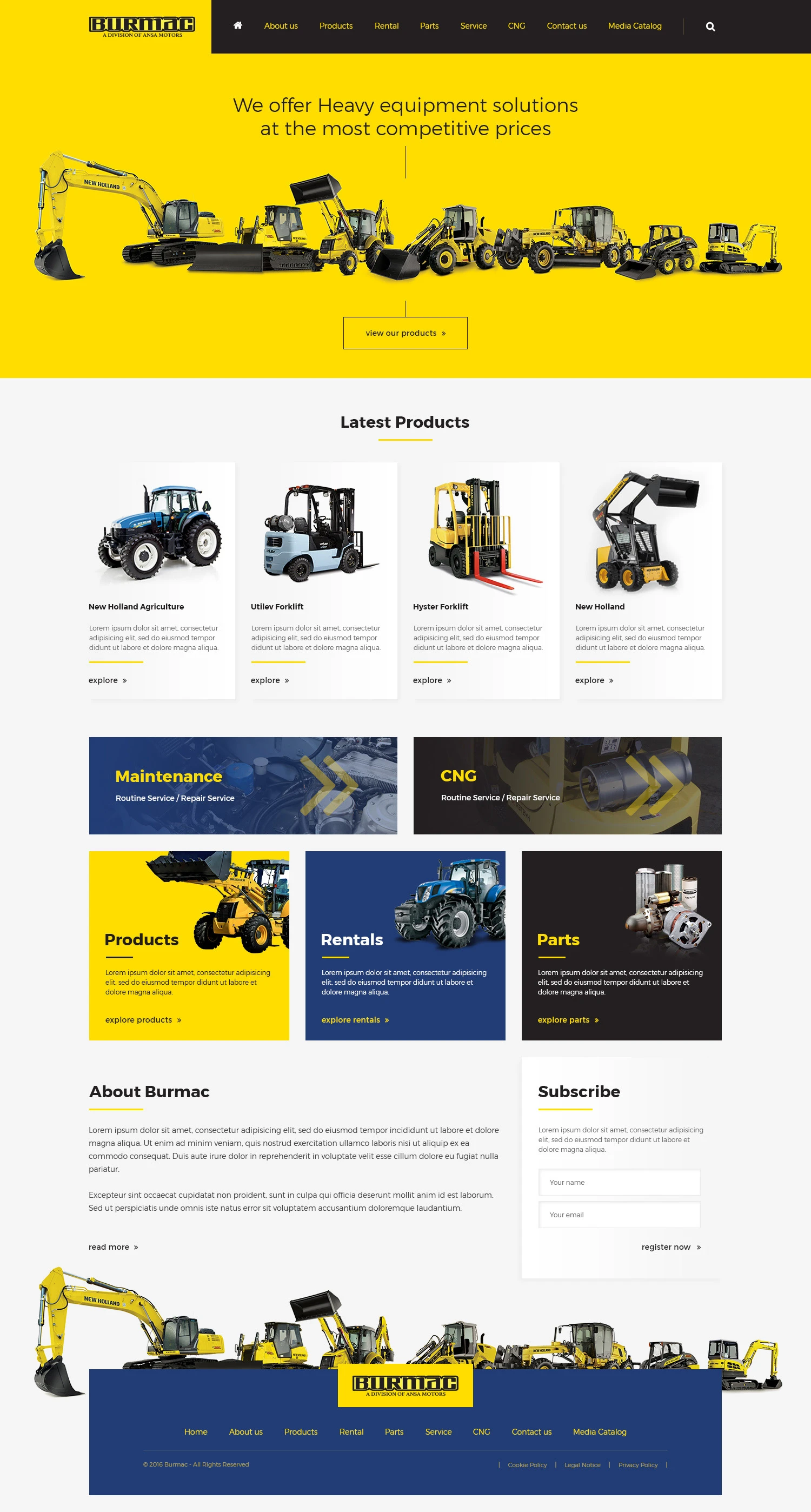 Burmac website design