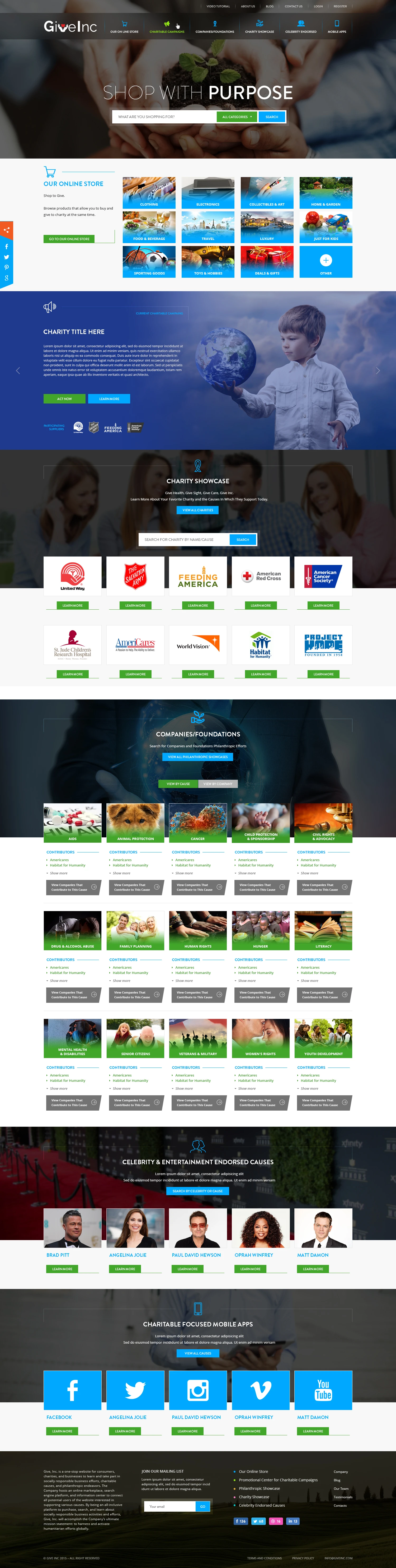 Give Inc website design