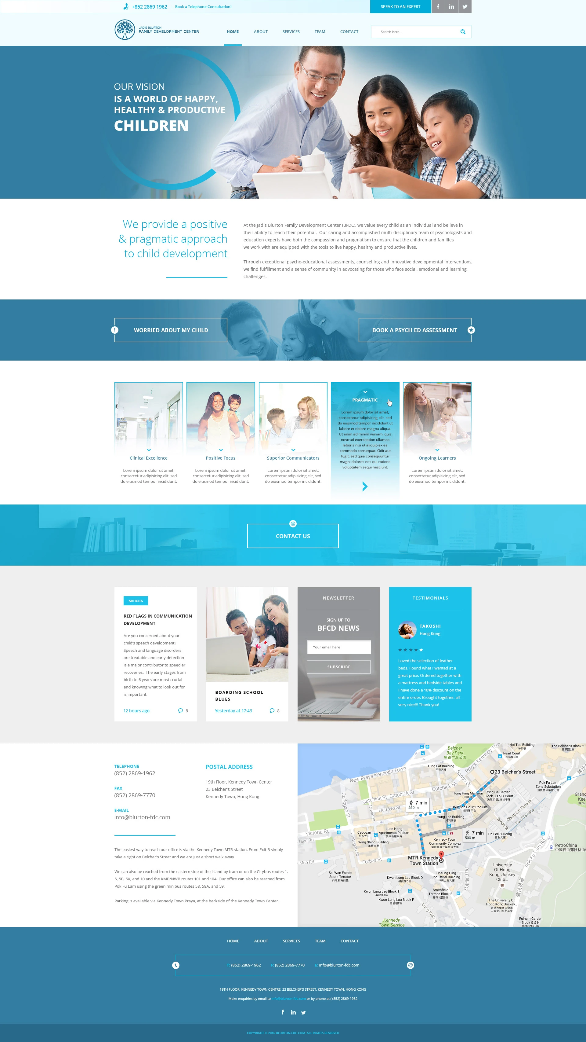 Jadis Blurton website design