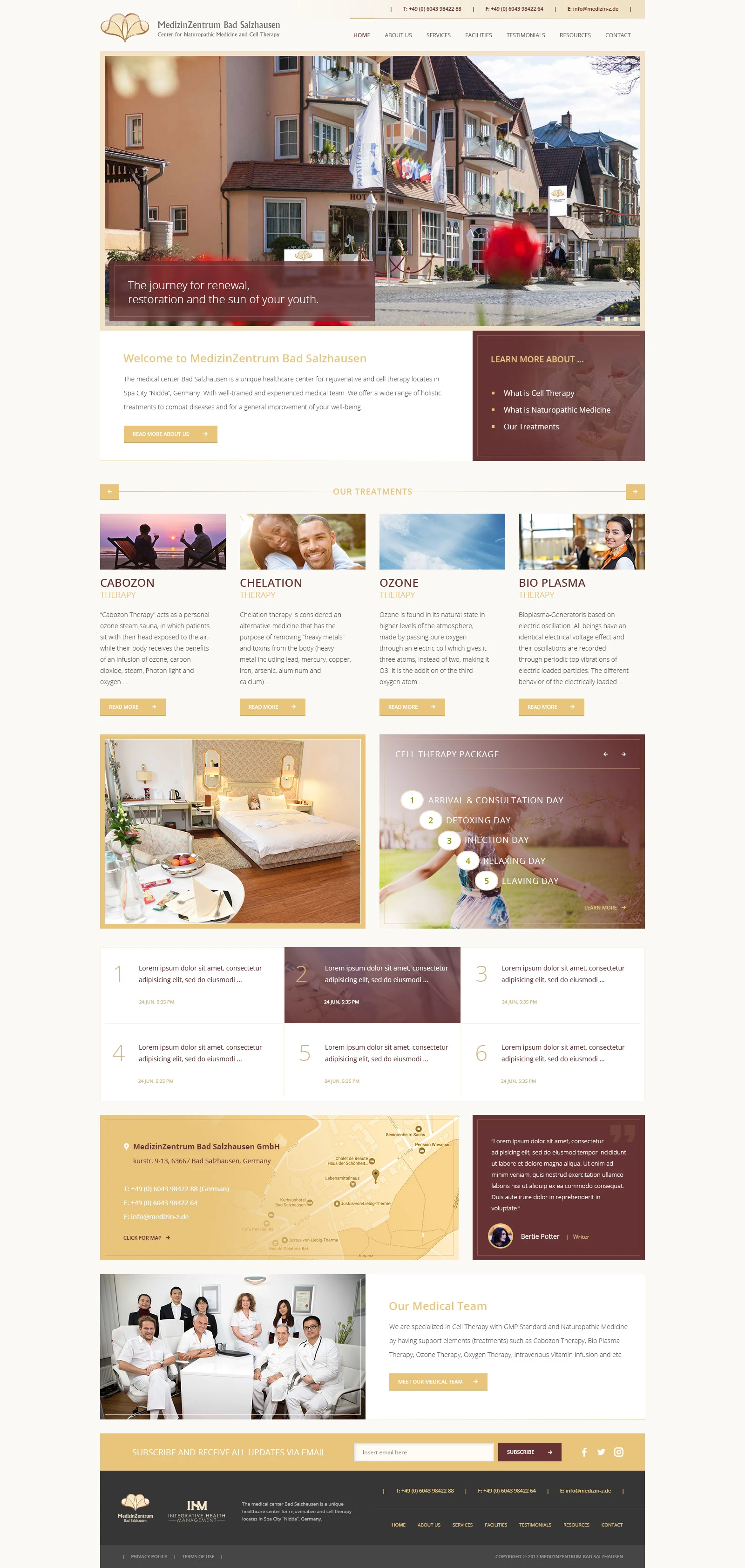 Medizin Centrum website design