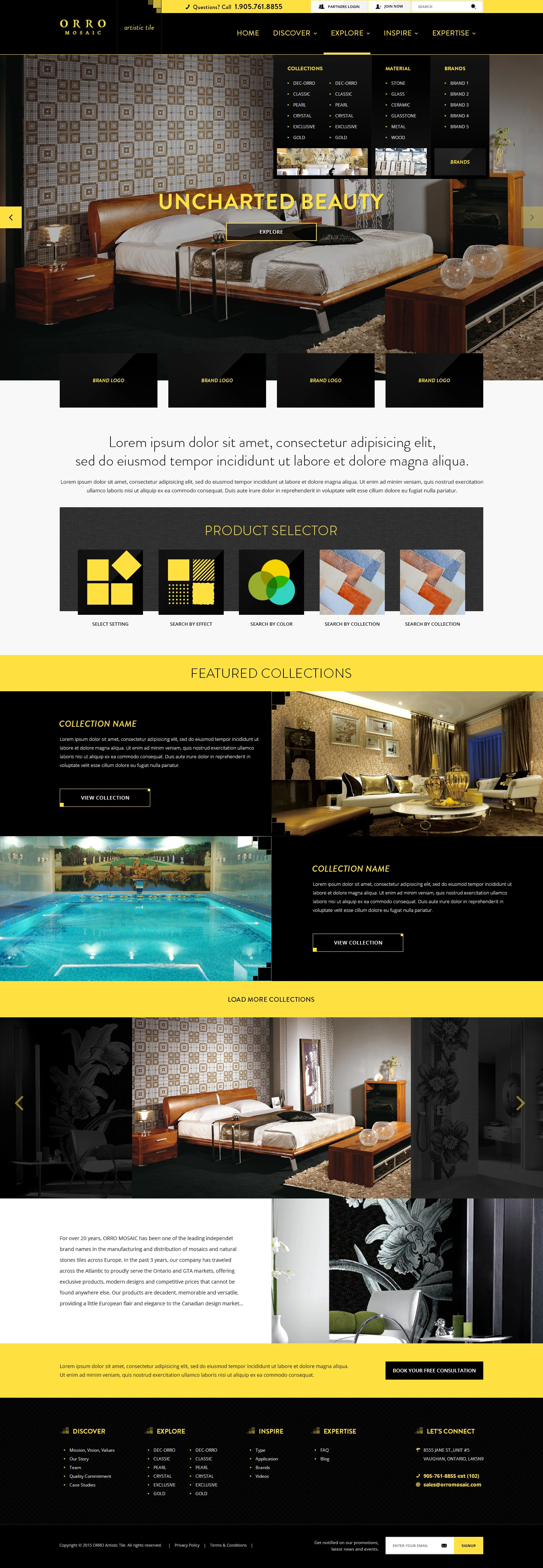 Orro Mosaic website design