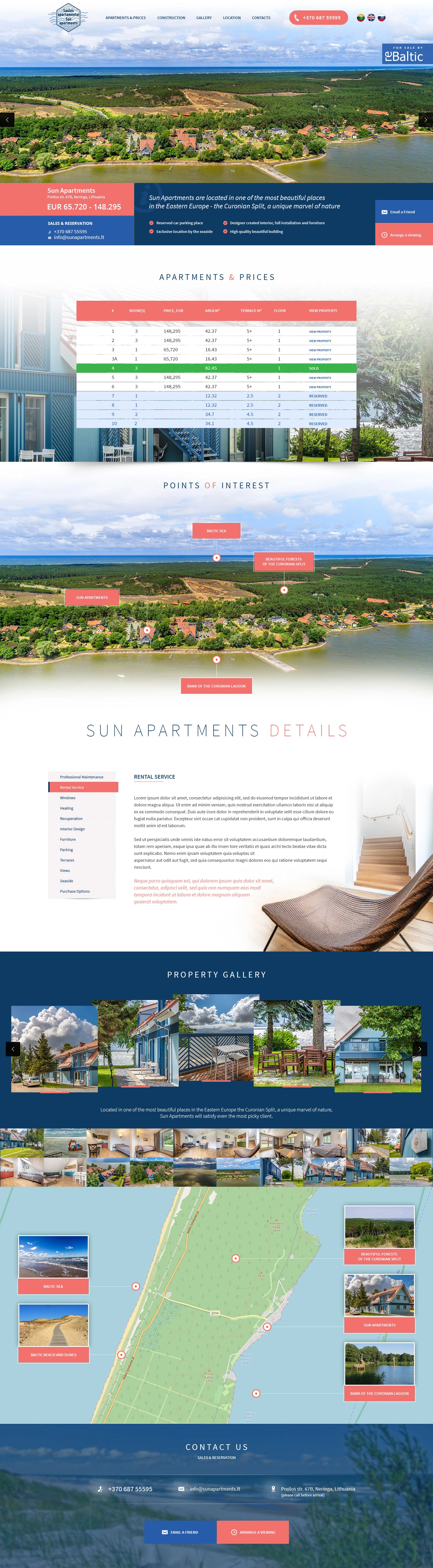 Re Baltic website design