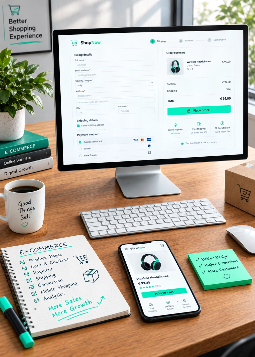 E-commerce service preview