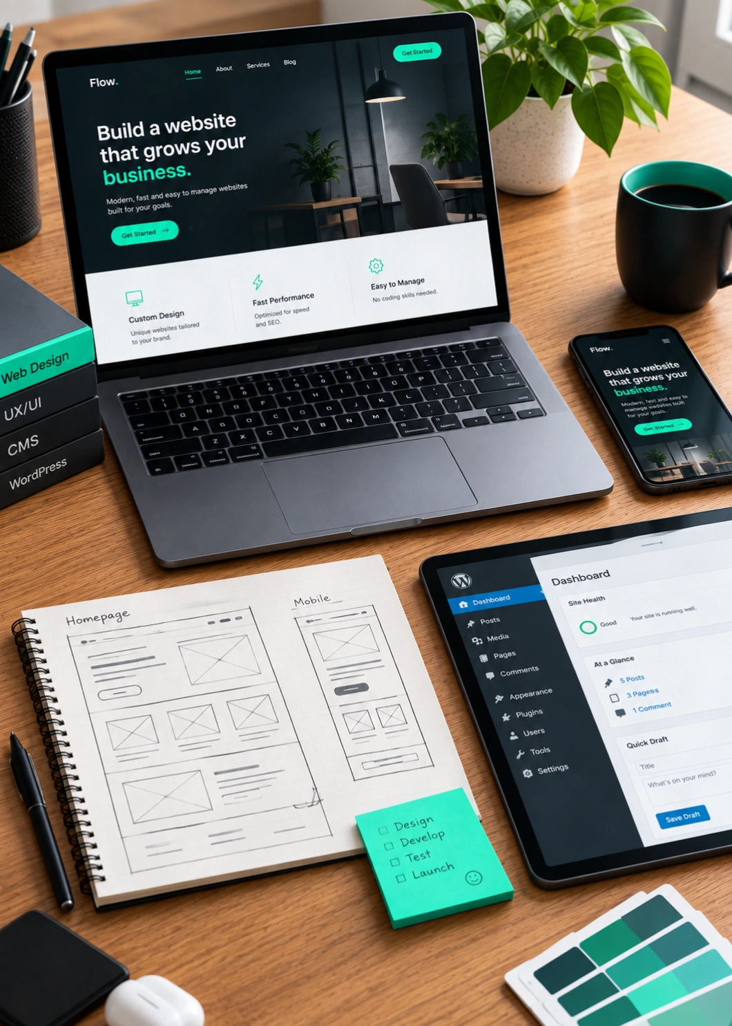 Preview of a custom web design project by Build My Website